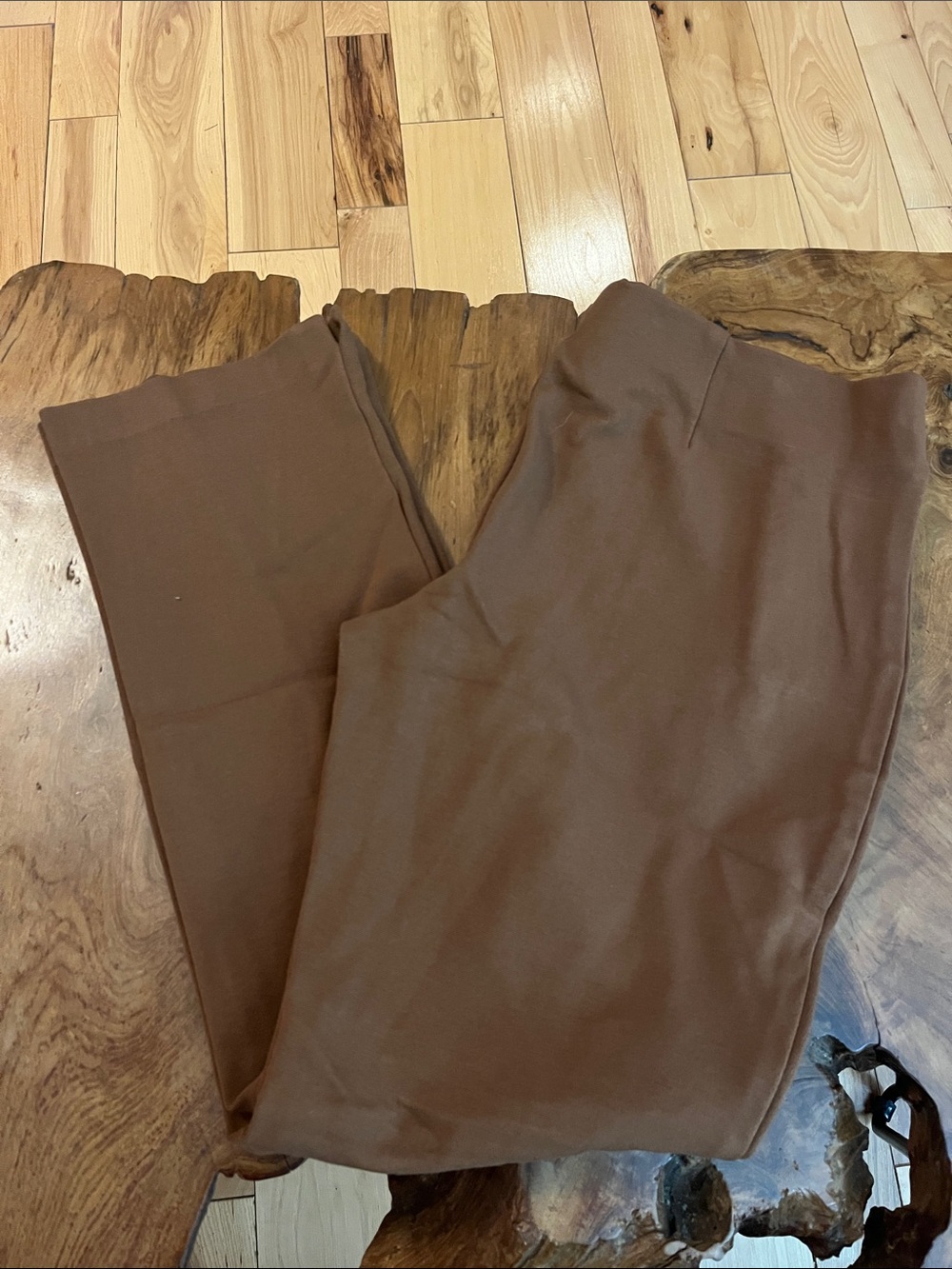 Chico's Straight Leg Pants in Warm Chocolate Brown